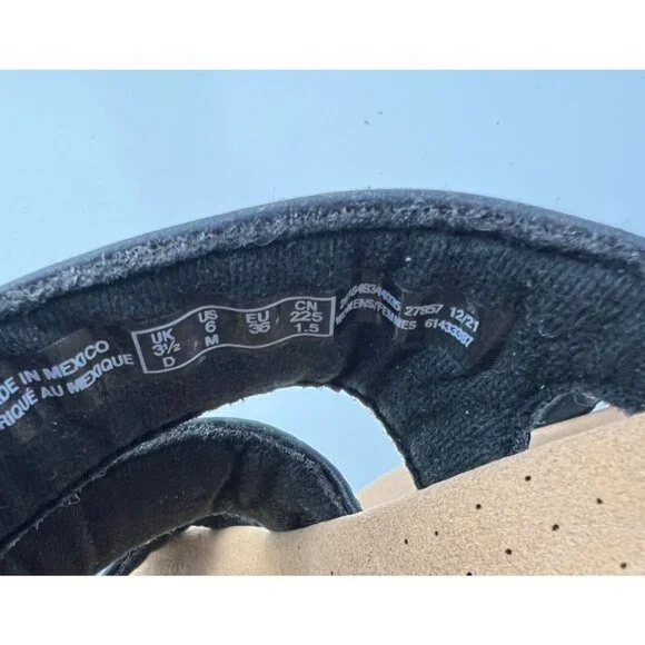 Clarks Women's Lauriann Black Leather Slide Sandals size 6 Adjustable straps - Picture 8 of 8